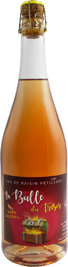 La Bulle du Trésor, jus de raisin pétillant sans alcool Les Vaux Louis